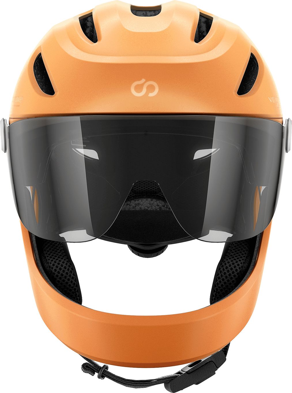 Virgo Integral Mips Orange - Casque Intégral Urbain avec visière et phare arrière