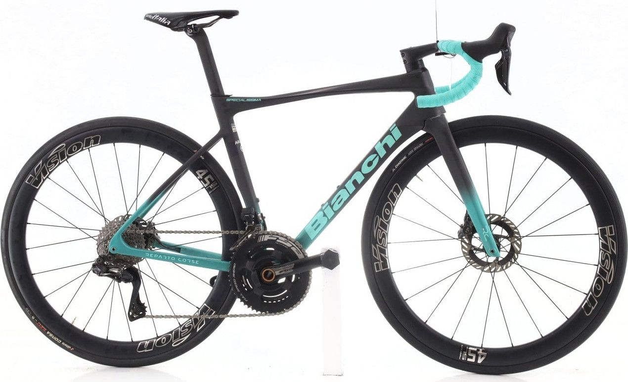 Produit reconditionné · Bianchi Specialissima Arkea Team Di2 12V · Noir / Vélo de route | Très bon état