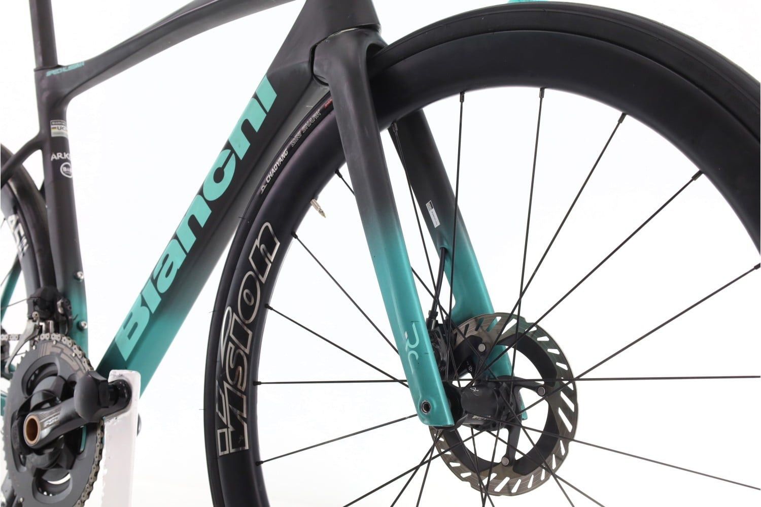 Produit reconditionné · Bianchi Specialissima Arkea Team Di2 12V · Noir / Vélo de route | Très bon état