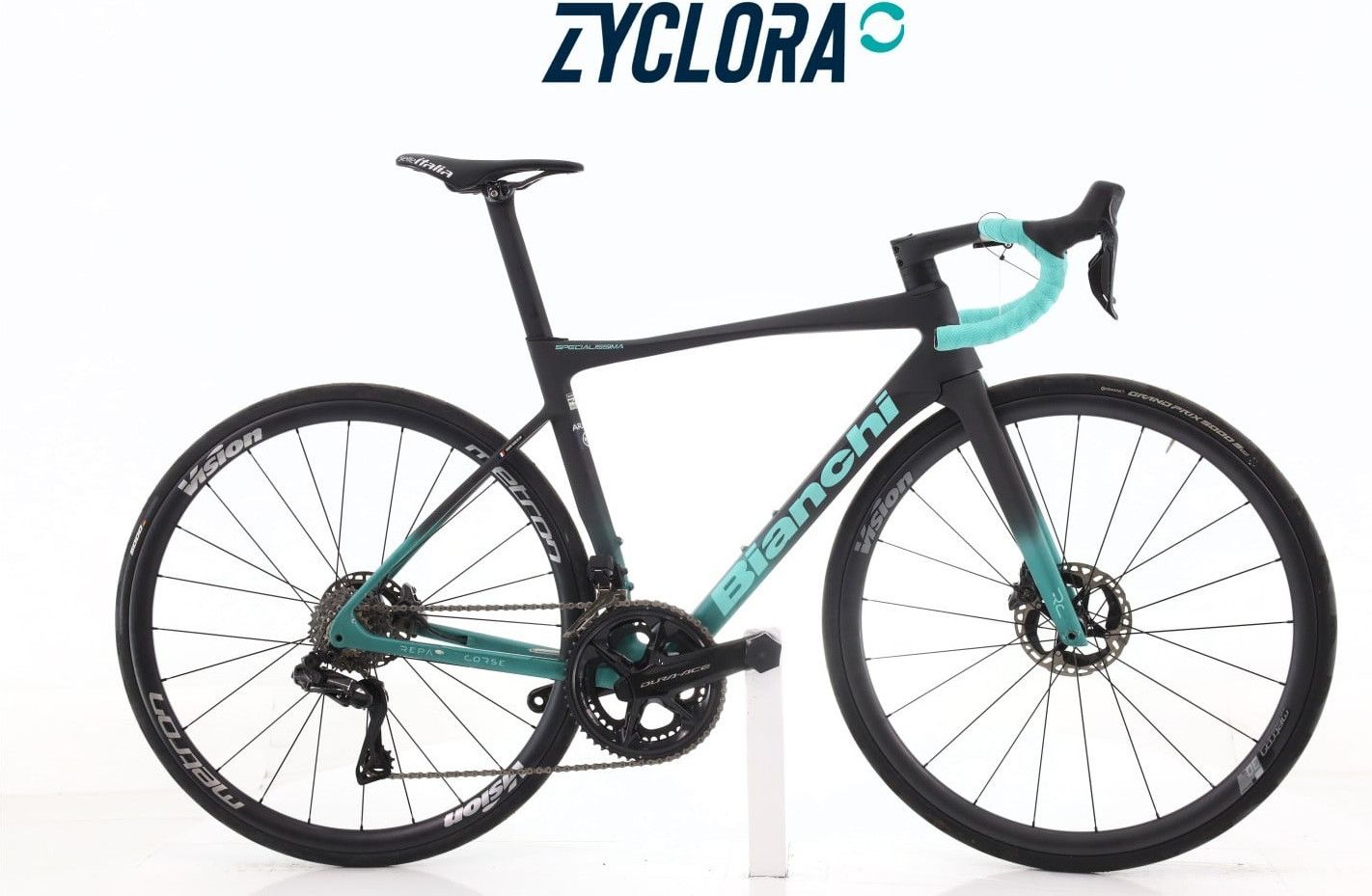 Produit reconditionné · Bianchi Specialissima Arkea Team Di2 12V · Gris / Vélo de route | Très bon état
