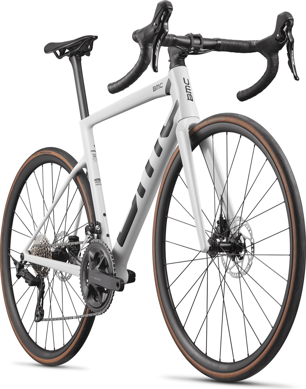 Vélo de Route BMC Teammachine SLR Three Shimano 105 12V 700 mm Blanc/Noir 2027