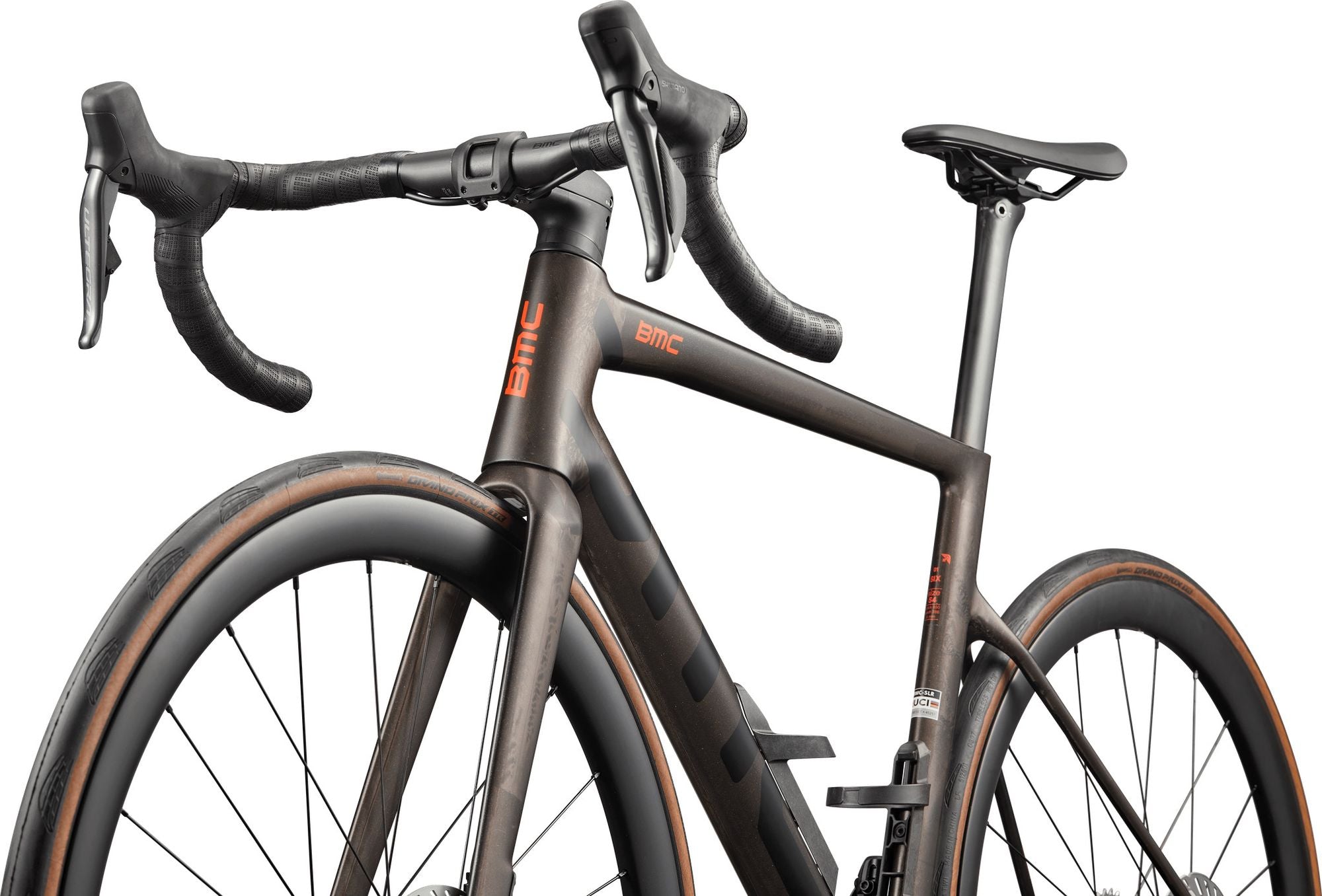 Vélo de Route BMC Teammachine SLR 01 Six Shimano Ultegra Di2 12V 700 mm Carbone à Paillettes Rouges 2027