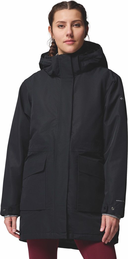 Parka Imperméable à Capuche Femme Columbia Pulaski Noir T.L - Produit Reconditionné