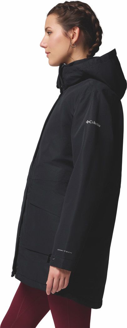 Parka Imperméable à Capuche Femme Columbia Pulaski Noir T.L - Produit Reconditionné