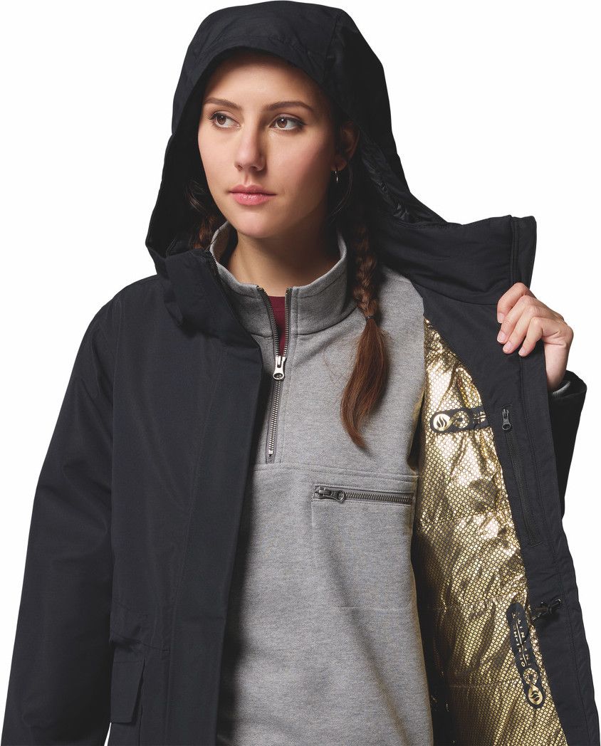 Parka Imperméable à Capuche Femme Columbia Pulaski Noir T.L - Produit Reconditionné
