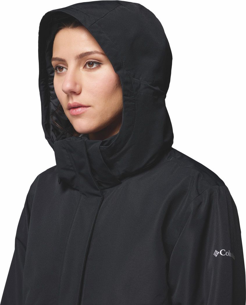 Parka Imperméable à Capuche Femme Columbia Pulaski Noir T.L - Produit Reconditionné