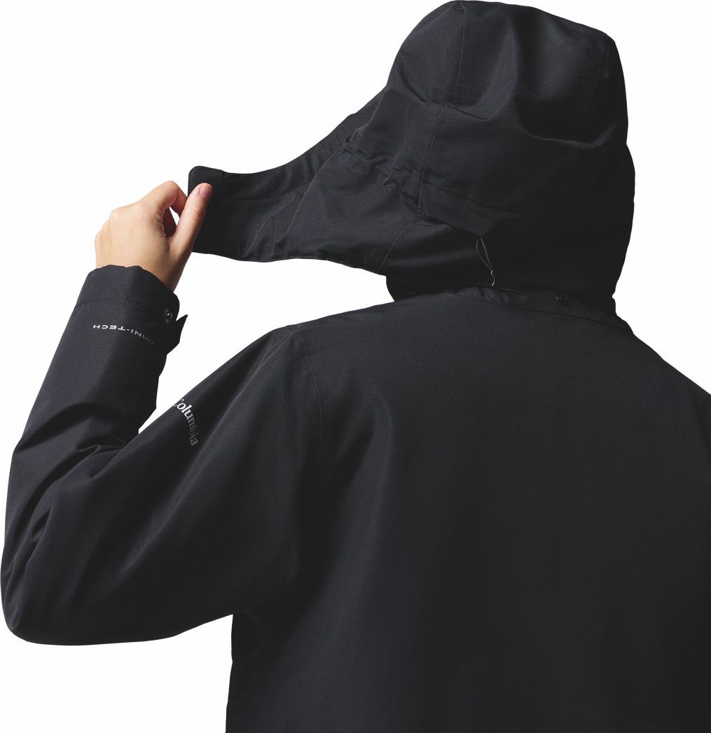 Parka Imperméable à Capuche Femme Columbia Pulaski Noir T.L - Produit Reconditionné