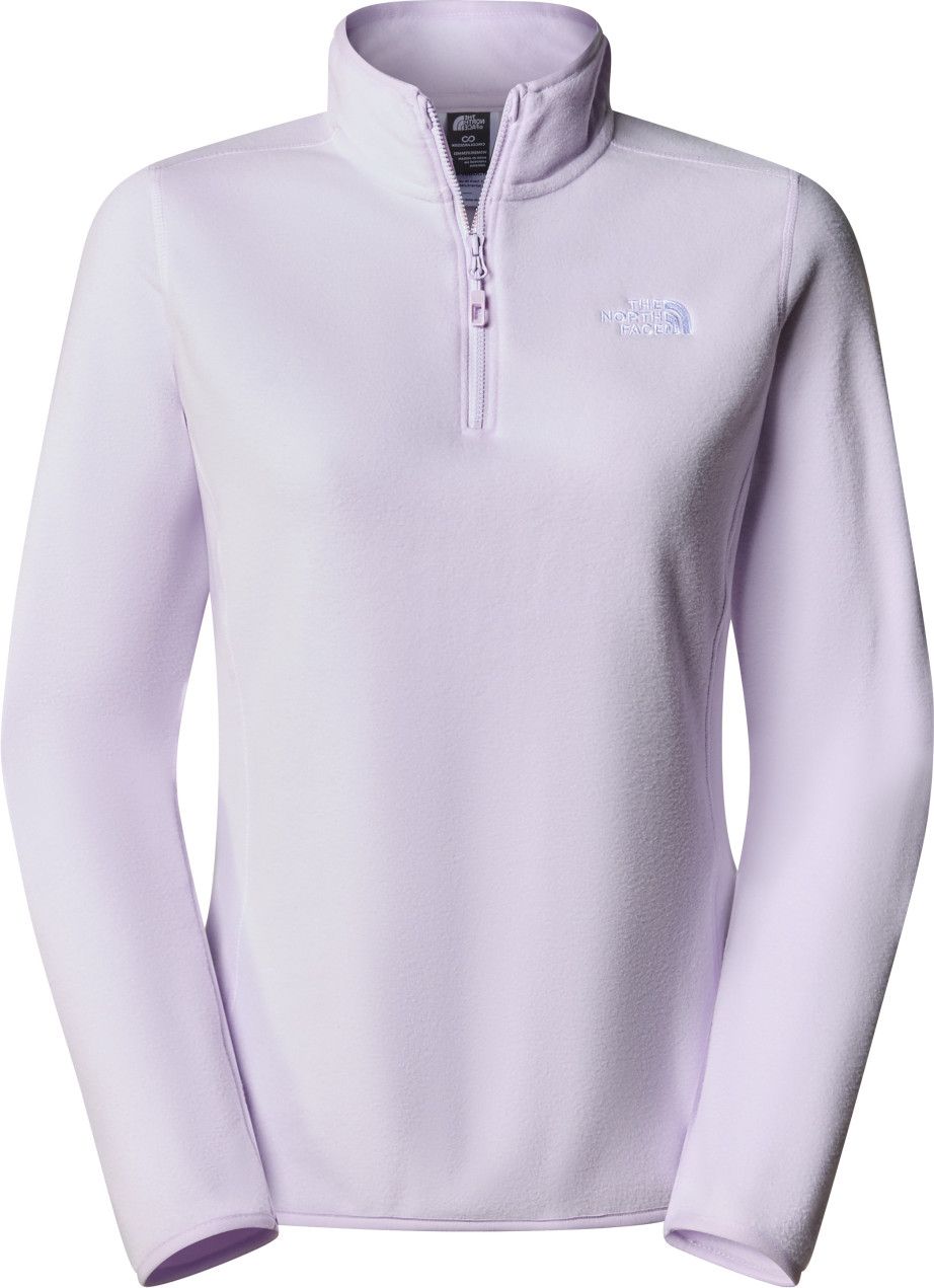 Polaire Femme The North Face 100 Glacier 1/4 Zip Rose T.S - Produit Reconditionné