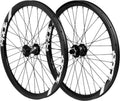 Paire de Roues Pride Racing Gravity Control V2 24" (507) | 20x100 - 15x100 mm | 6 Trous | Noir/Blanc Brillant