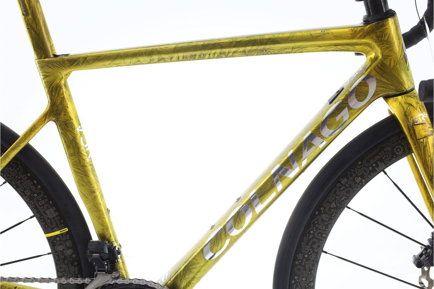 Produit reconditionné · Colnago V3 RS Frozen Di2 12V · Jaune / Vélo de route | Très bon état