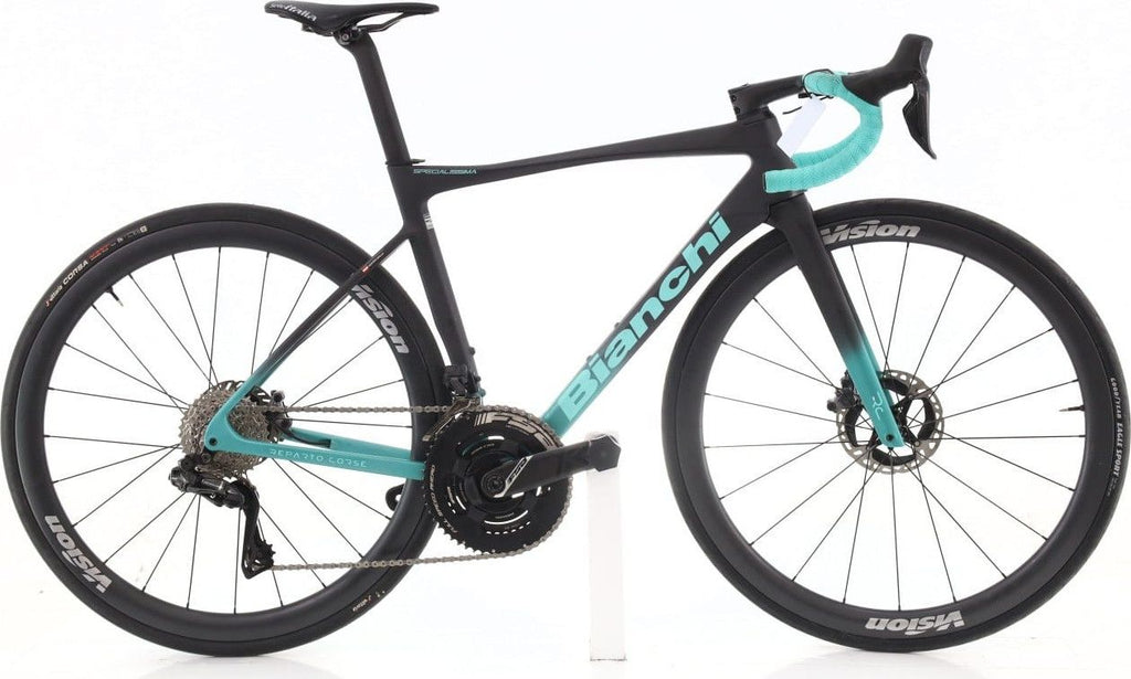 Produit reconditionné · Bianchi Specialissima Di2 12V · Noir / Vélo de route | Très bon état
