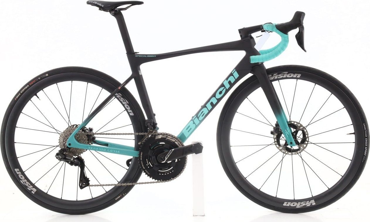 Produit reconditionné · Bianchi Specialissima Di2 12V · Noir / Vélo de route | Très bon état