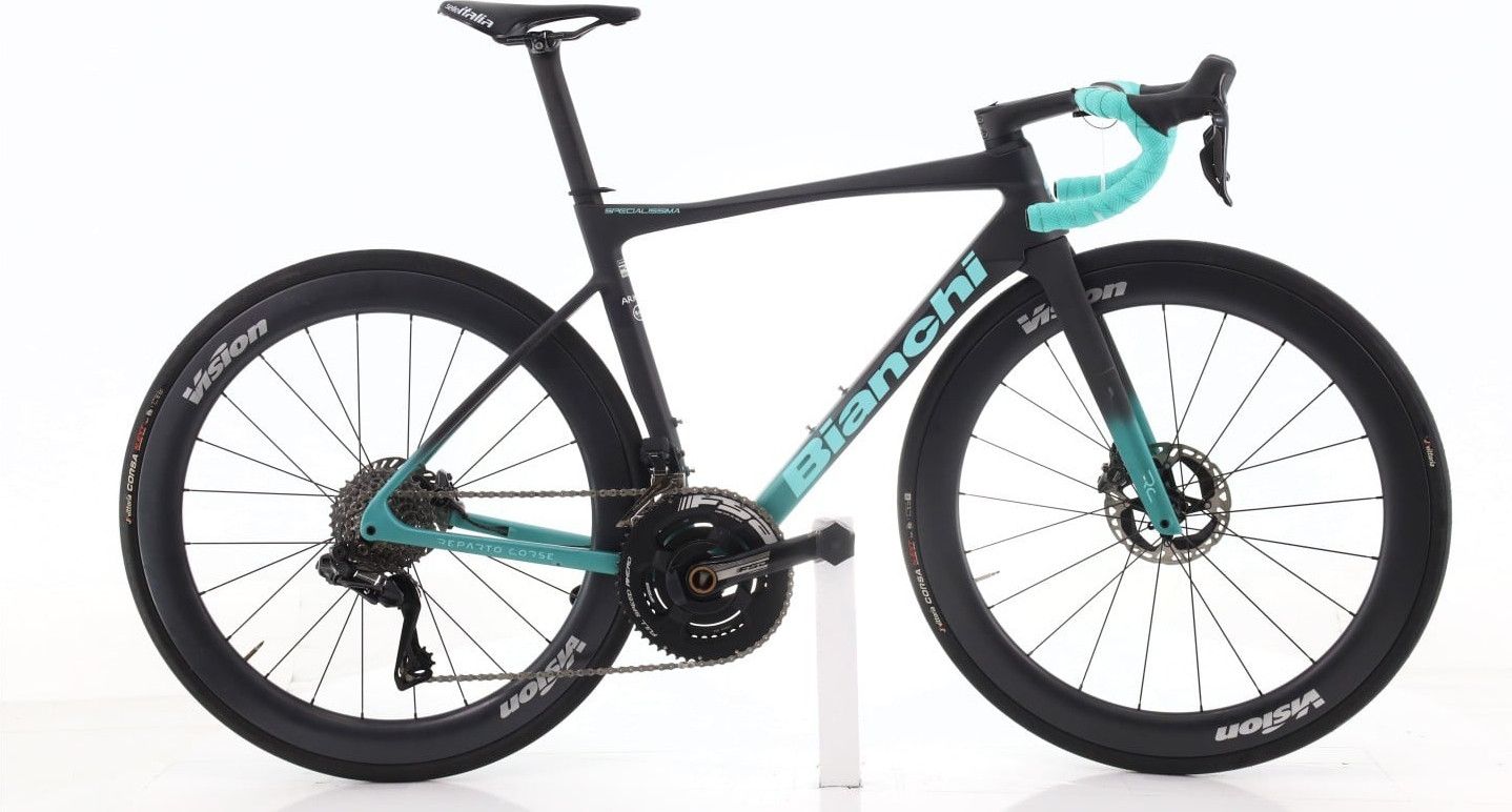 Produit reconditionné · Bianchi Specialissima Arkea Team Di2 12V · Noir / Vélo de route | Très bon état