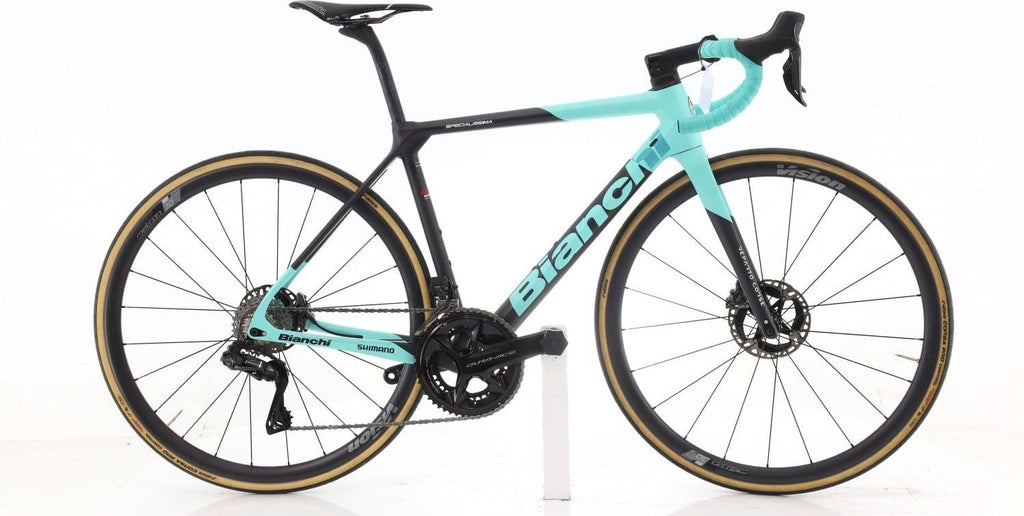 Produit reconditionné · Bianchi Specialissima Arkea Team Di2 12V · Noir / Vélo de route | Très bon état