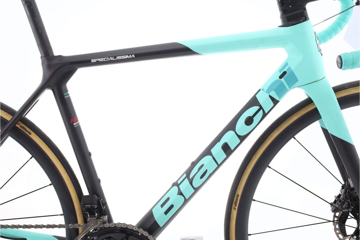 Produit reconditionné · Bianchi Specialissima Arkea Team Di2 12V · Noir / Vélo de route | Très bon état