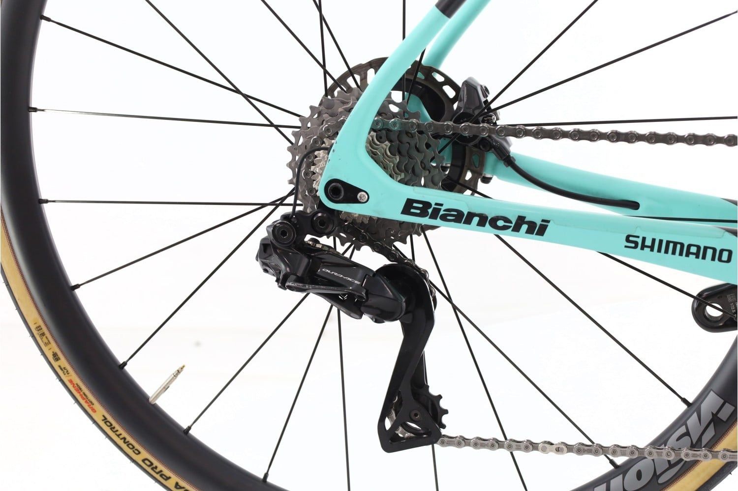 Produit reconditionné · Bianchi Specialissima Arkea Team Di2 12V · Noir / Vélo de route | Très bon état