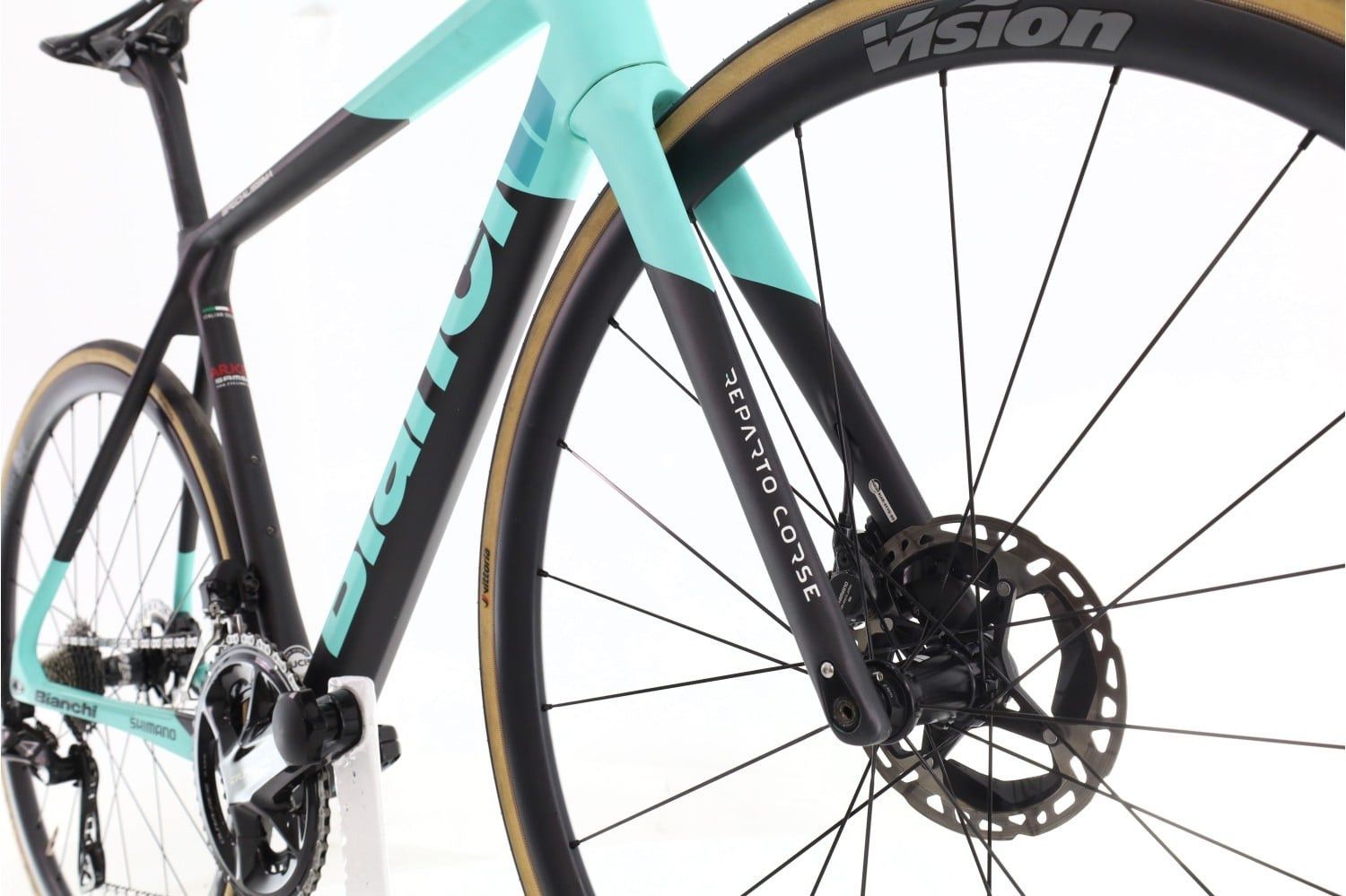 Produit reconditionné · Bianchi Specialissima Arkea Team Di2 12V · Noir / Vélo de route | Très bon état