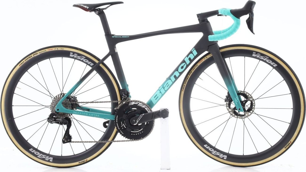 Produit reconditionné · Bianchi Specialissima Di2 12V · Noir / Vélo de route | Très bon état