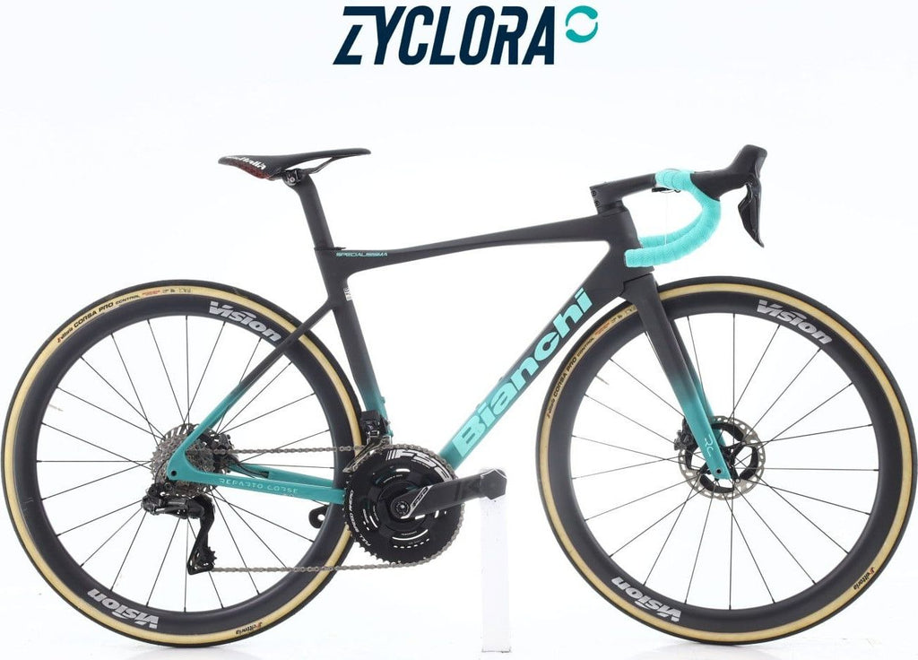 Produit reconditionné · Bianchi Specialissima Di2 12V · Noir / Vélo de route | Très bon état