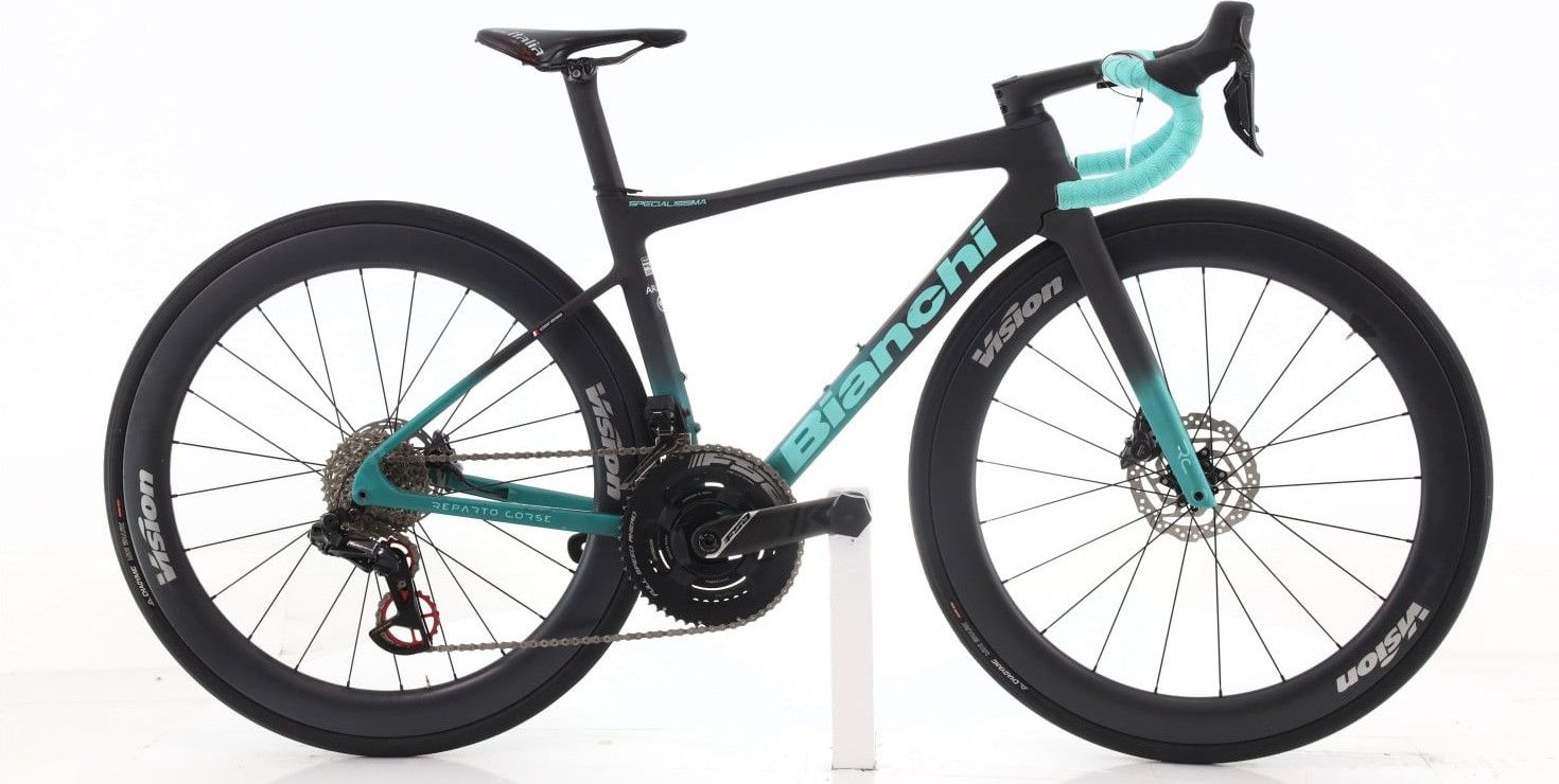 Produit reconditionné · Bianchi Specialissima Arkea Team Di2 12V · Noir / Vélo de route | Très bon état