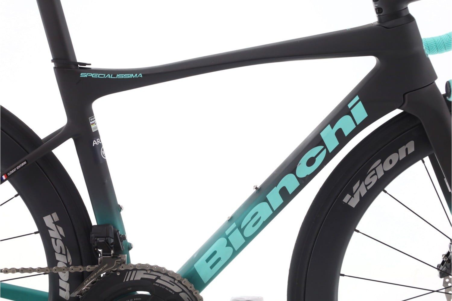 Produit reconditionné · Bianchi Specialissima Arkea Team Di2 12V · Noir / Vélo de route | Très bon état
