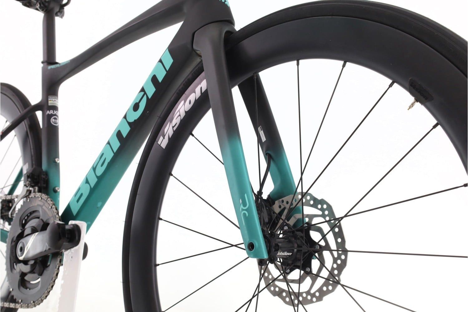 Produit reconditionné · Bianchi Specialissima Arkea Team Di2 12V · Noir / Vélo de route | Très bon état