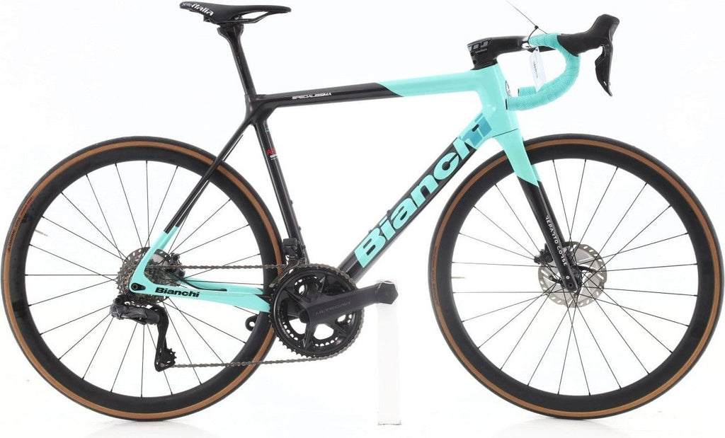 Produit reconditionné · Bianchi Specialissima Arkea Team Di2 12V · Noir / Vélo de route | Très bon état