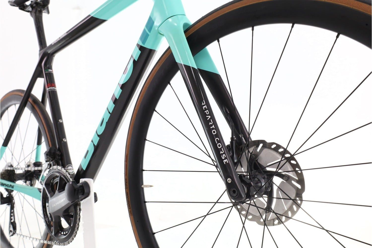 Produit reconditionné · Bianchi Specialissima Arkea Team Di2 12V · Noir / Vélo de route | Très bon état