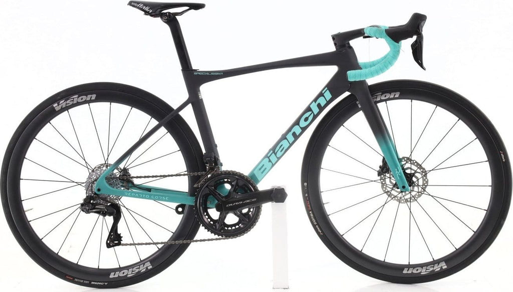 Produit reconditionné · Bianchi Specialissima Di2 12V · Noir / Vélo de route | Très bon état