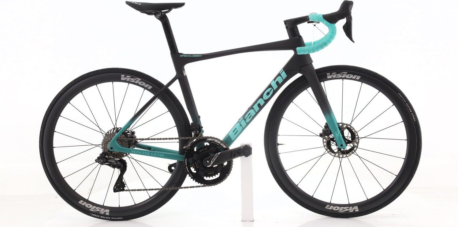 Produit reconditionné · Bianchi Specialissima Di2 12V · Noir / Vélo de route | Très bon état