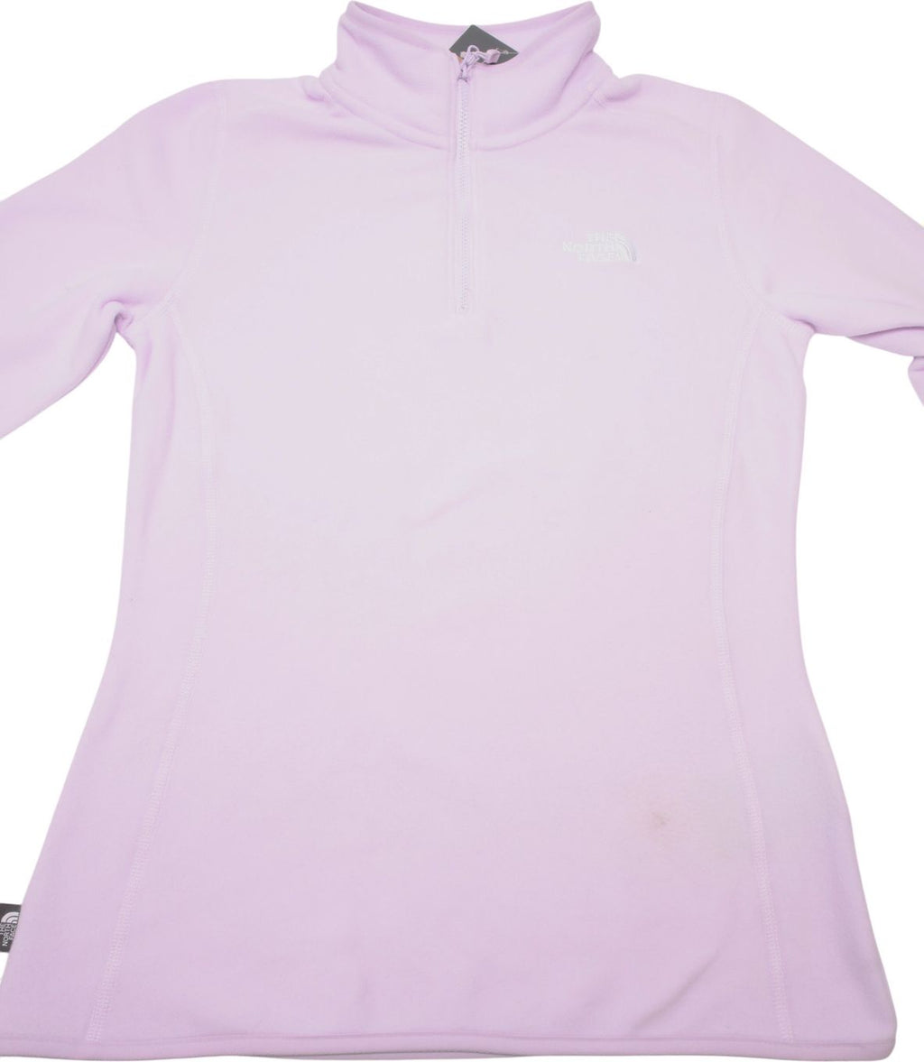 Polaire Femme The North Face 100 Glacier 1/4 Zip Rose T.S - Produit Reconditionné