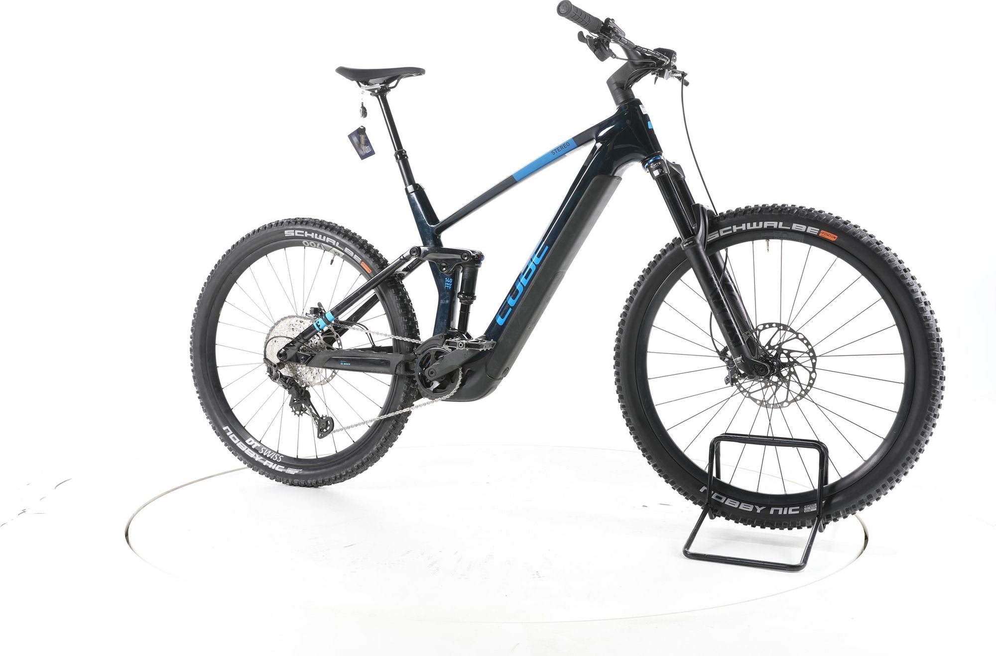 Produit reconditionné - Cube Stereo Hybrid 140 HPC SLX Fully E-Bike Carbon - Très Bon Etat