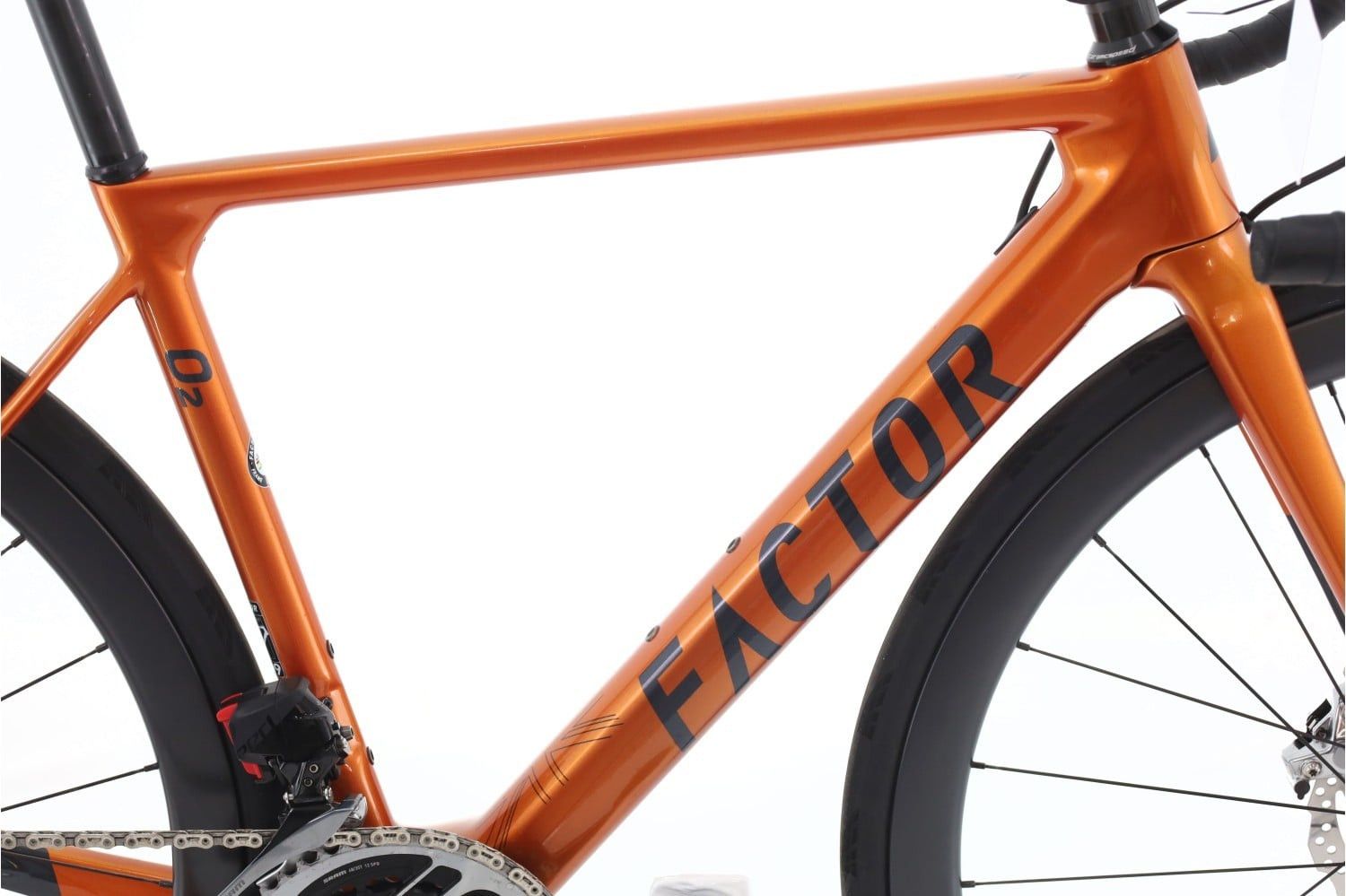 Produit reconditionné · Factor O2 AXS 12V · Orange / Vélo de route | Très bon état