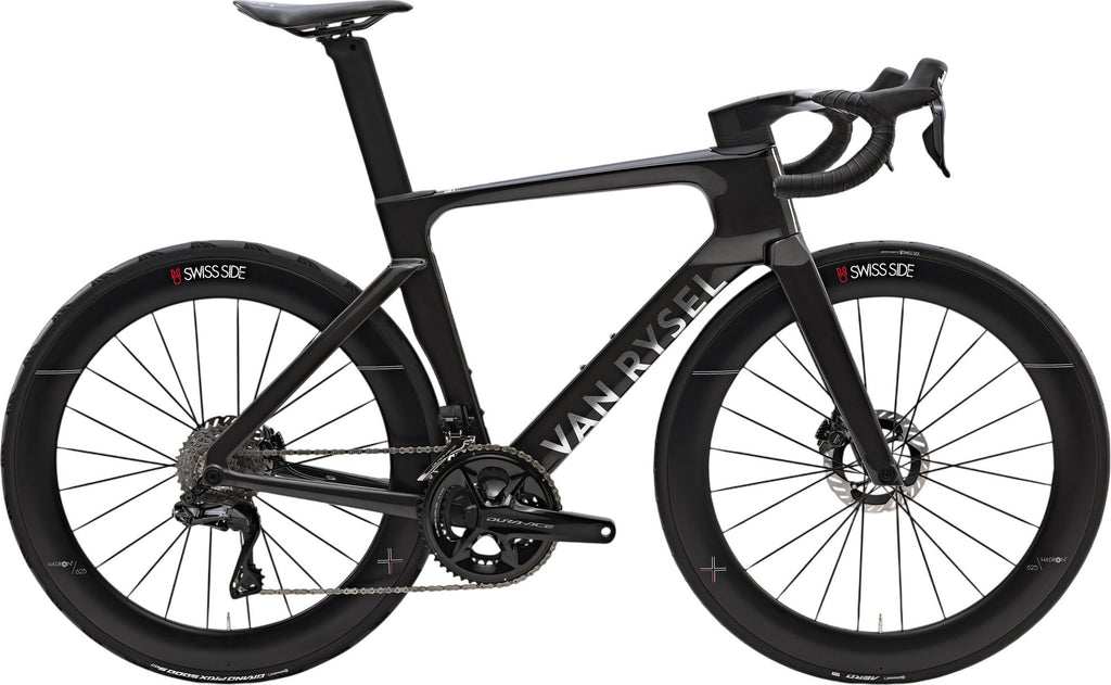Vélo de Route Van Rysel RCR-F Pro Shimano Dura Ace Di2 12V 700 mm Noir Carbon Raw Signature