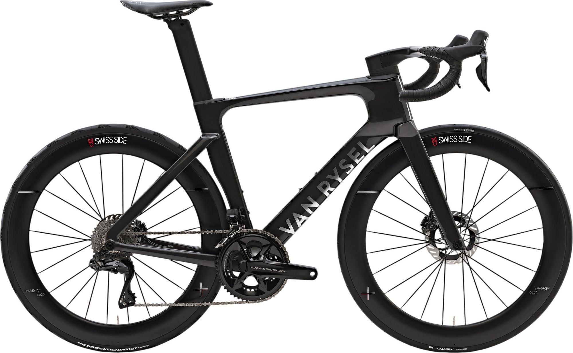 Vélo de Route Van Rysel RCR-F Pro Shimano Dura Ace Di2 12V 700 mm Noir Carbon Raw Signature