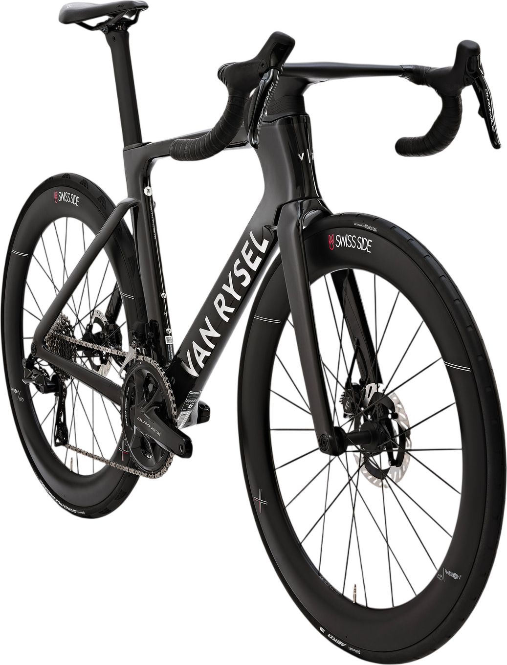 Vélo de Route Van Rysel RCR-F Pro Shimano Dura Ace Di2 12V 700 mm Noir Carbon Raw Signature