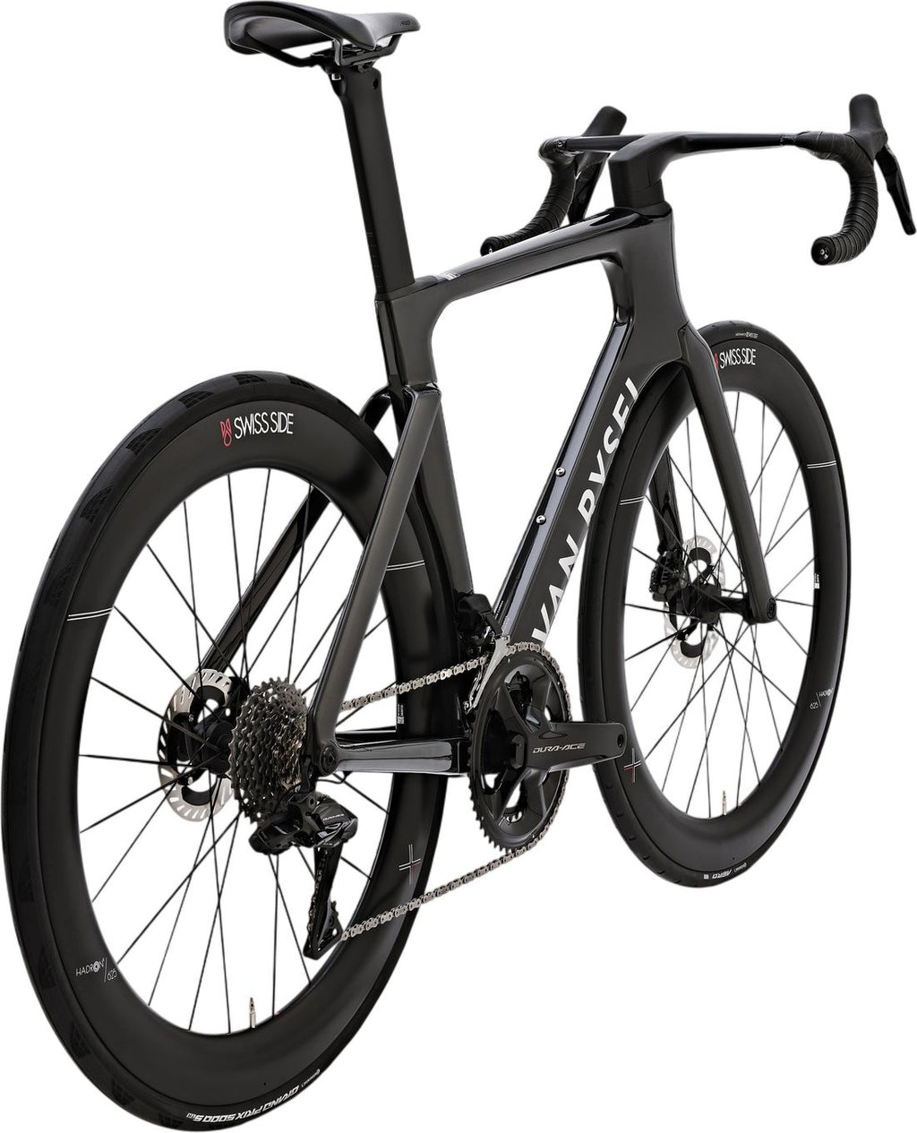 Vélo de Route Van Rysel RCR-F Pro Shimano Dura Ace Di2 12V 700 mm Noir Carbon Raw Signature