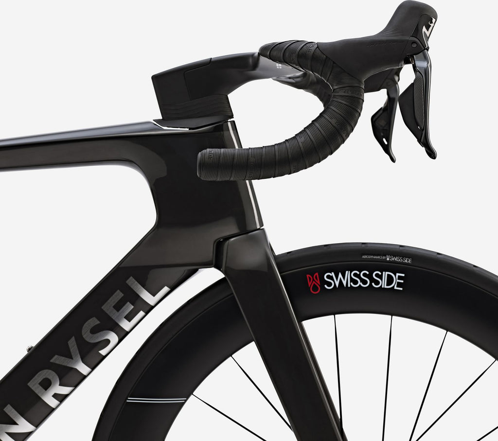 Vélo de Route Van Rysel RCR-F Pro Shimano Dura Ace Di2 12V 700 mm Noir Carbon Raw Signature