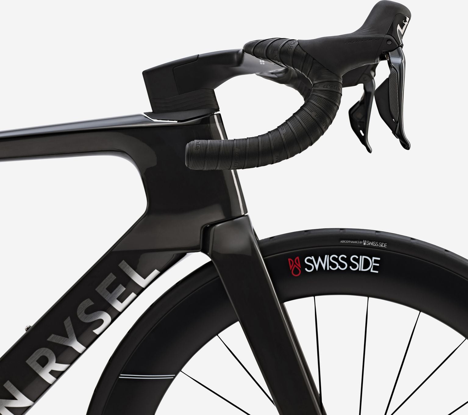 Vélo de Route Van Rysel RCR-F Pro Shimano Dura Ace Di2 12V 700 mm Noir Carbon Raw Signature