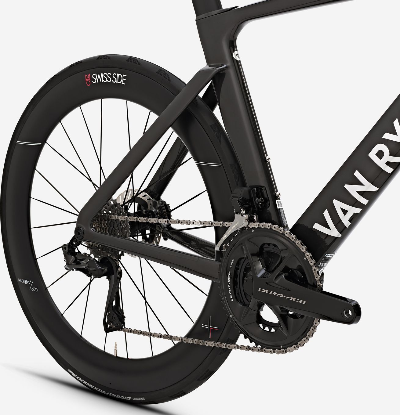 Vélo de Route Van Rysel RCR-F Pro Shimano Dura Ace Di2 12V 700 mm Noir Carbon Raw Signature