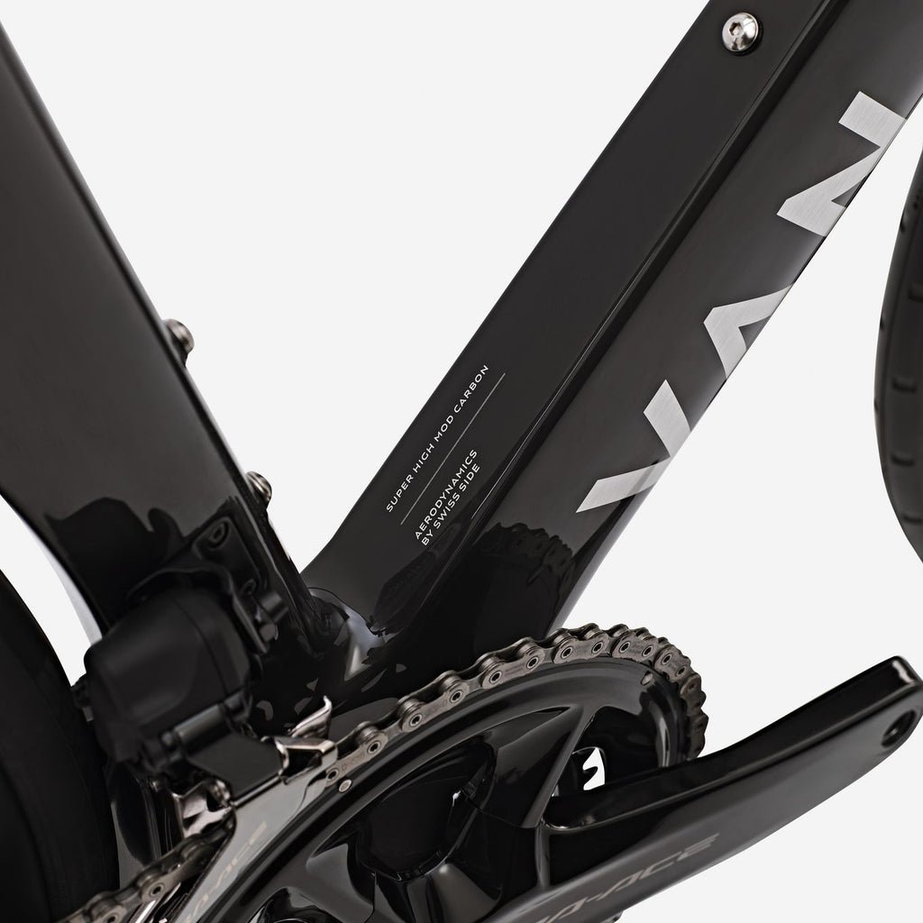 Vélo de Route Van Rysel RCR-F Pro Shimano Dura Ace Di2 12V 700 mm Noir Carbon Raw Signature