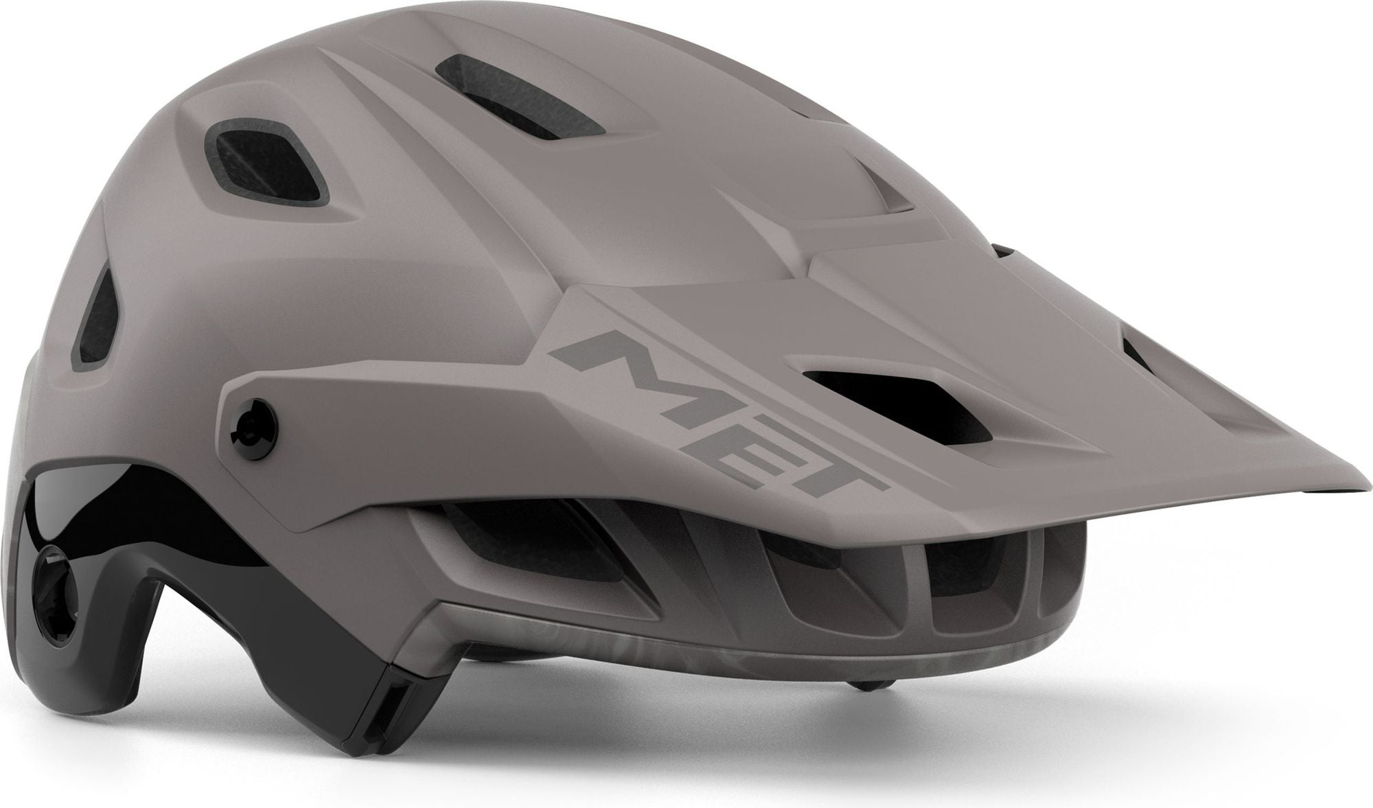 Casque avec Mentonnière Amovible Met Parachute MCR Mips Gris Mat