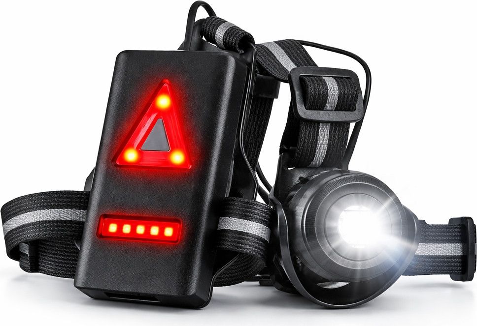 Eclairage torse et dos RUN-700 - Gilet de sécurité rechargeable