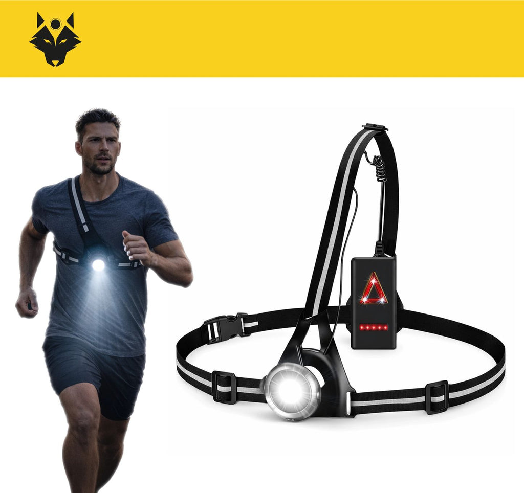 Eclairage torse et dos RUN-700 - Gilet de sécurité rechargeable