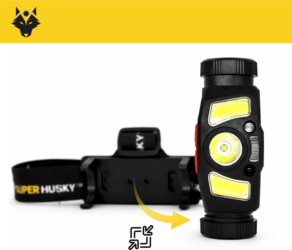 Lampe frontale 2 en 1  vélo HYBRIDE600 - Rechargeable / 300 lumens