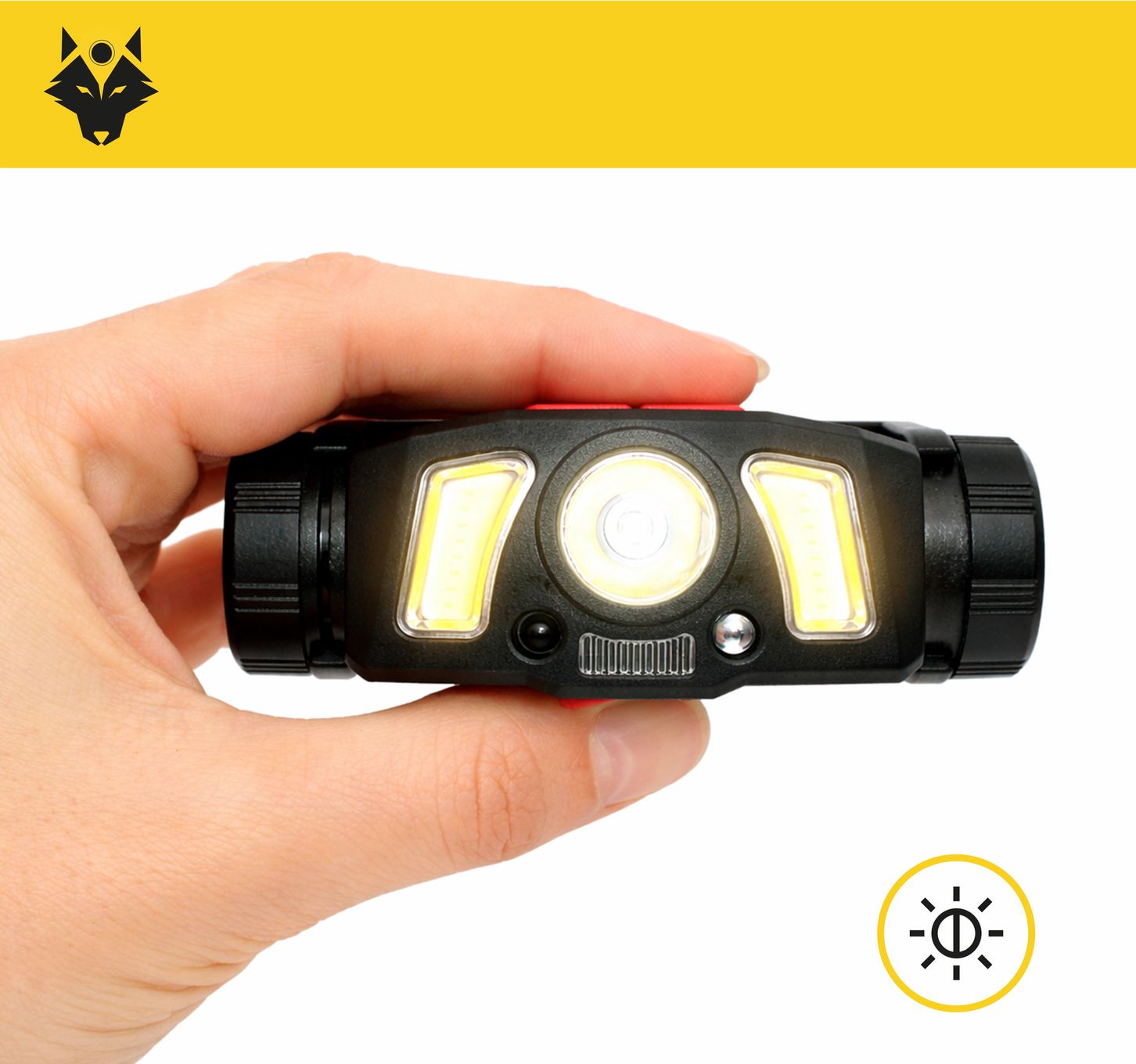 Lampe frontale 2 en 1  vélo HYBRIDE600 - Rechargeable / 300 lumens