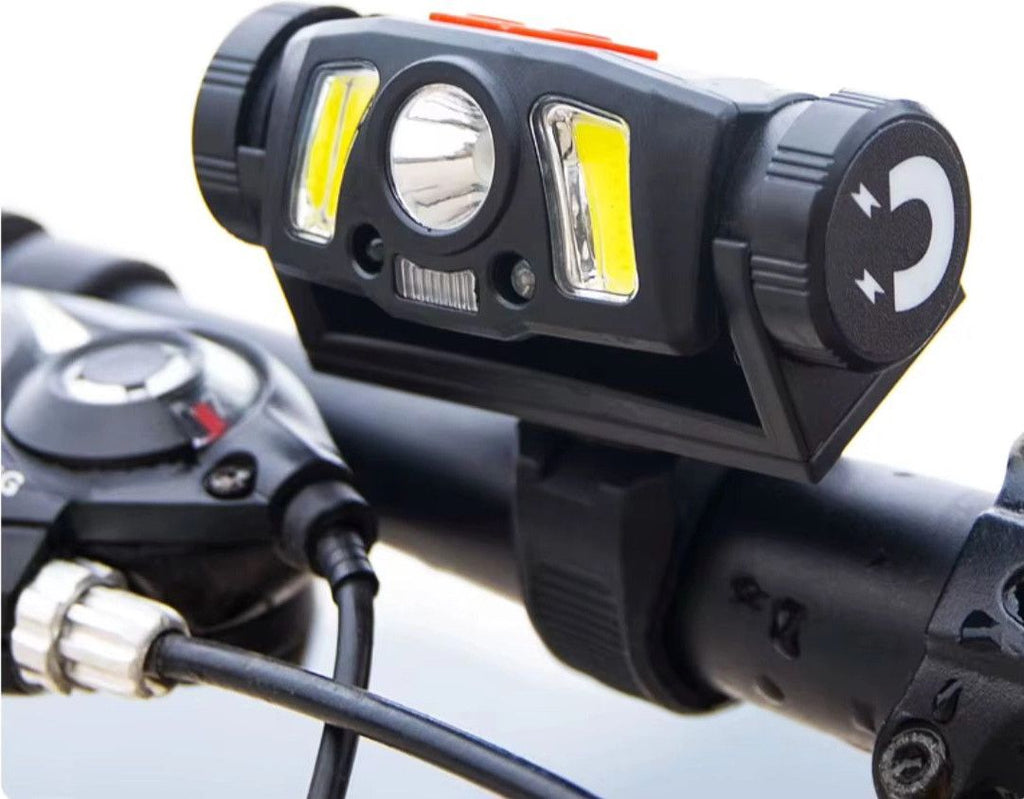 Lampe frontale 2 en 1  vélo HYBRIDE600 - Rechargeable / 300 lumens