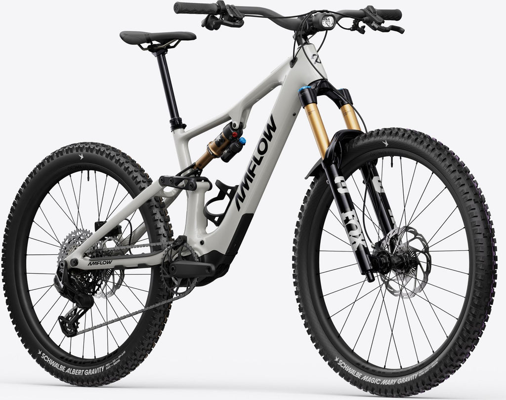 VTT Électrique Tout-Suspendu Amflow PX Carbon Pro 12v 700 Wh DJI 150 Nm 29''/27.5'' Gris 2026