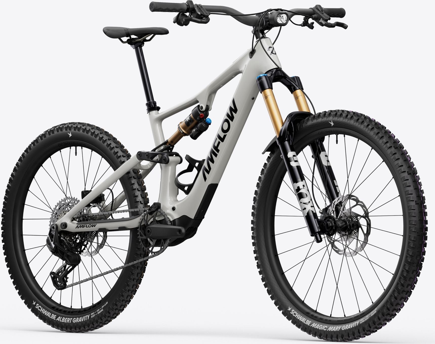 VTT Électrique Tout-Suspendu Amflow PX Carbon Pro 12v 700 Wh DJI 150 Nm 29''/27.5'' Gris 2026