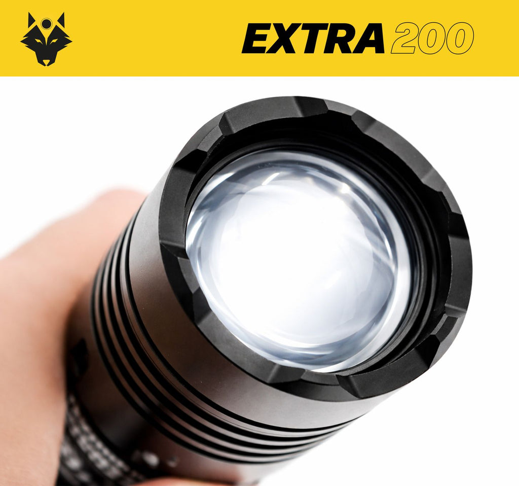 Lampe torche EXTRA200 - 2000 lumens - Batteries françaises / Rechargeable